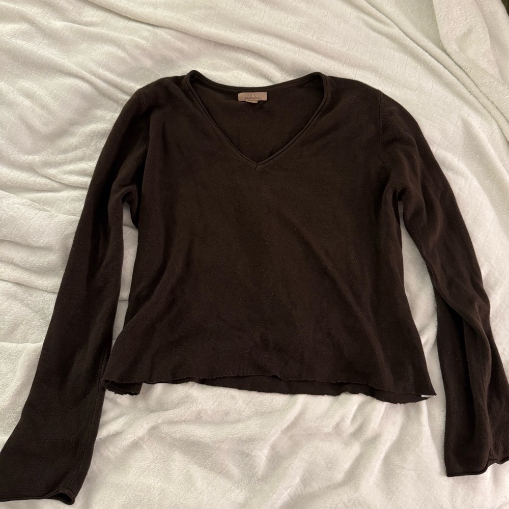 White Stag Black Fitted Long Sleeve Tee